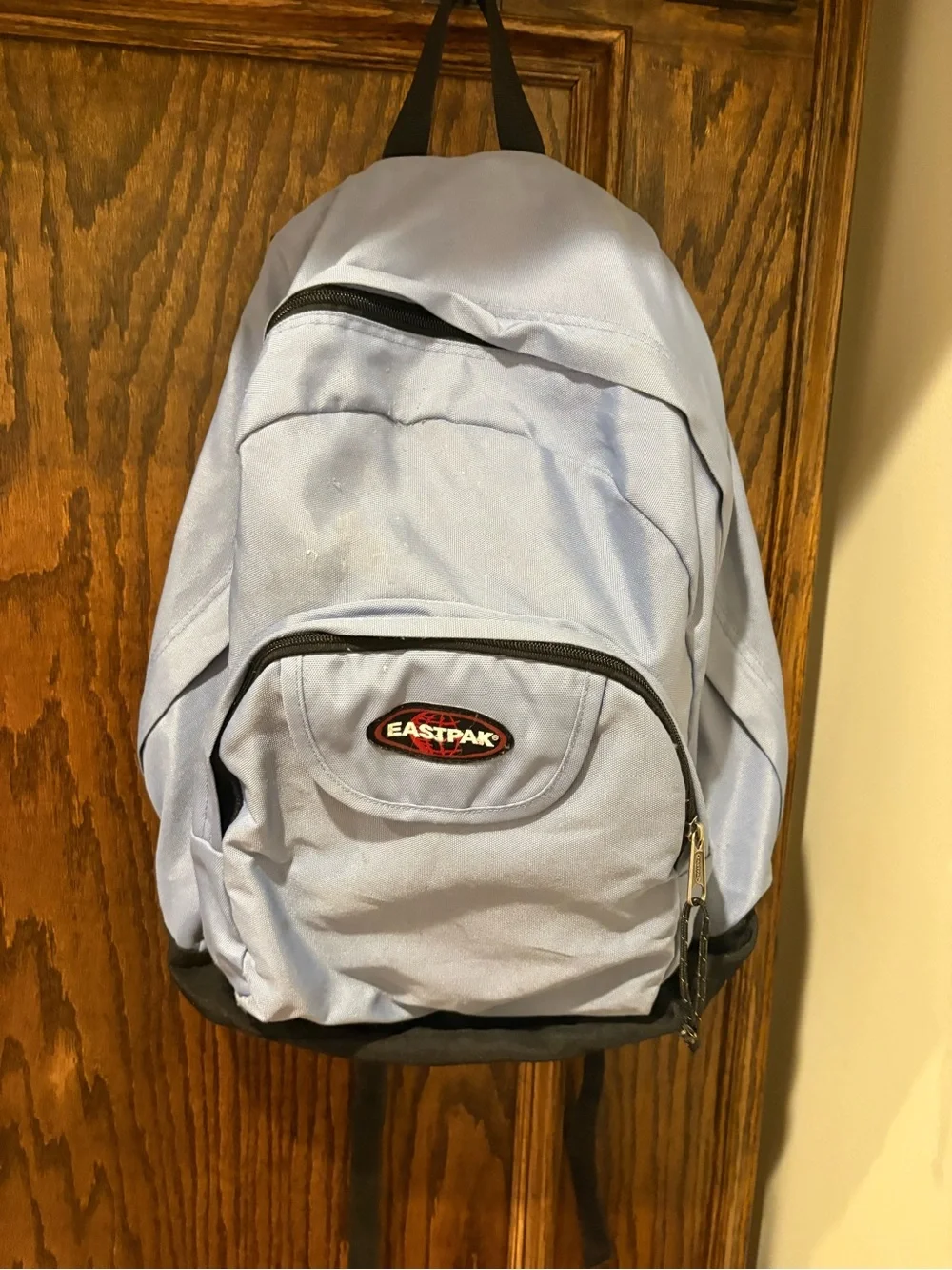 Eastpak Light Blue and Black Everyday Backpack